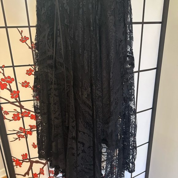 RARE Spell & the Gypsy Black “Rhiannon” Lace Maxi Skirt - Picture 2 of 2
